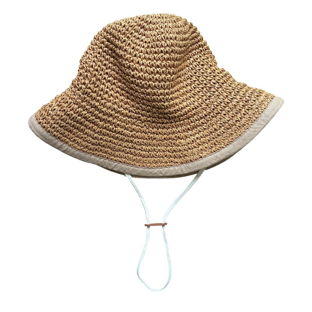 FURTALK Summer Straw Beach Sun Hat SPF 50 Floppy Wide Brim Travel Bucket Hat